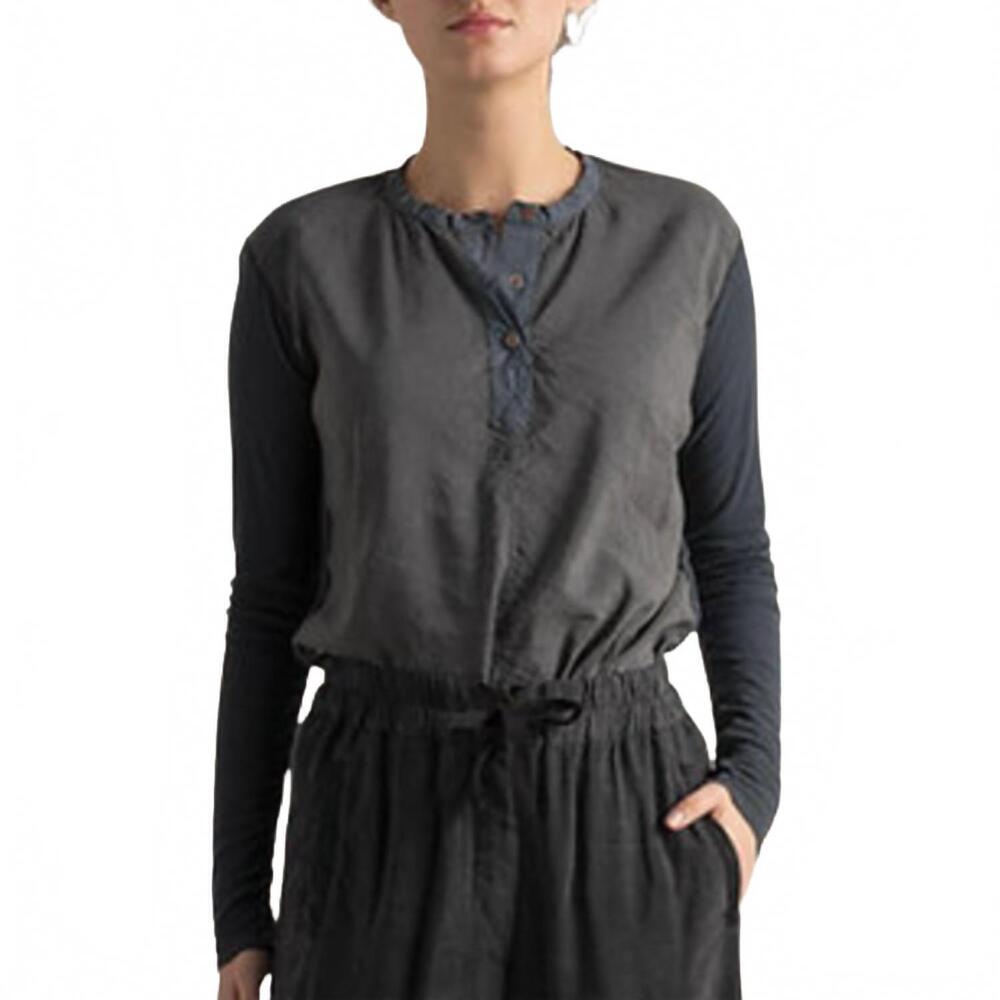 NEW HANNOH WESSEL cassidy shirt in zinc